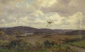 Herbstlandschaft Bei Silkeborg Im Danischen Midtjylland by Oscar Herschend