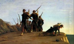 Le Bataillon Carre En Crimee by Francois Etienne Hersent