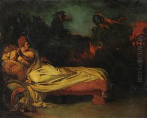 Ghost Of Hector Appearing To Achilles by Louis Hersent
