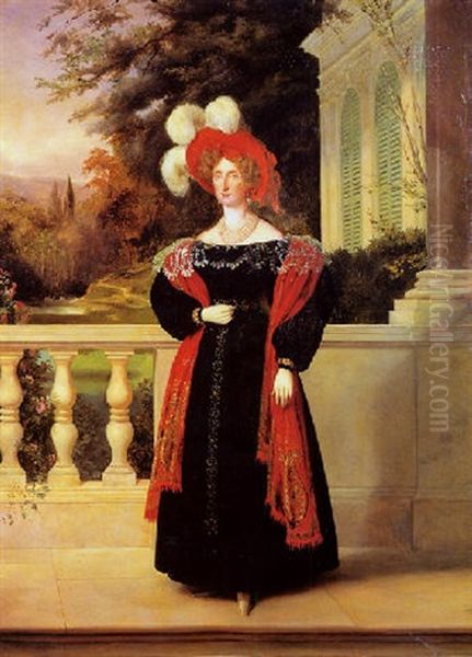 Portrait De La Reine Marie-amelie A Neuilly - view 1