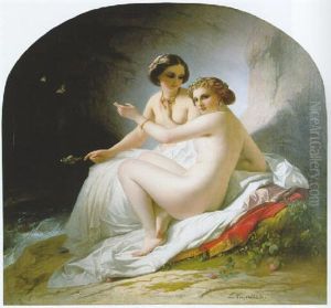 Les Baigneuses by Louis Hersent