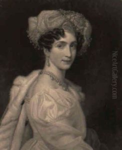 Portrait De La Duchesse De Berry Portant Un Turban by Louis Hersent