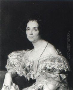 Portrait De Femme De Qualite by Louis Hersent
