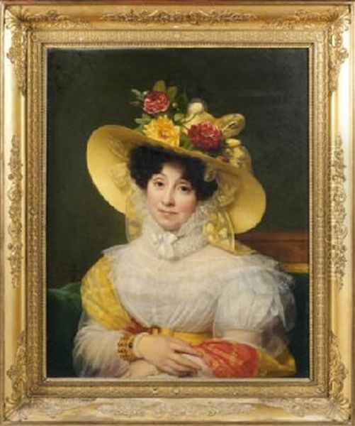 Portrait De Femme Au Chapeau De Paille - view 1
