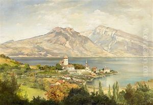 Schweizer Spiez Am Thuner See by Albert Hertel