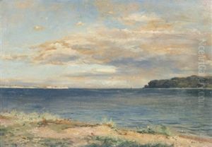 Aufziehende Wolken Uber Einer Meeresbucht Aufziehende Wolken Uber Einer Meeresbucht