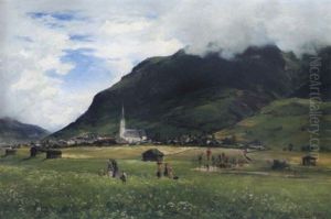Prozession Zur Kirche In Bad Hofgastein