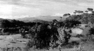 Blick Auf Das Esterel-gebirge Bei Cannes by Albert Hertel
