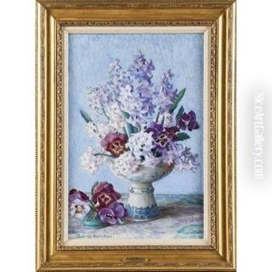 Untitled (purple Flowers) by Adele Herter
