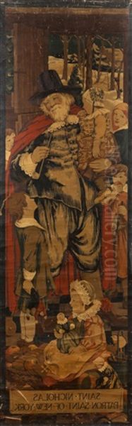 Preparatory Work For The Tapestry Saint Nicholas Patron Saint Of New York - view 1