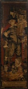 Preparatory Work For The Tapestry "saint Nicholas Patron Saint Of New York"