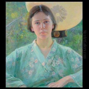 Young Beauty In Kimono
