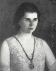 Portrait Of A Lady Wearing Necklace Portrait Of A Lady Wearing Necklace