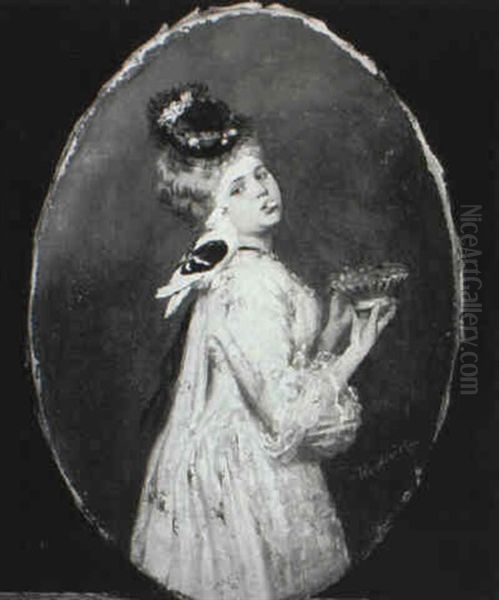 Lady With Housemartin - view 1