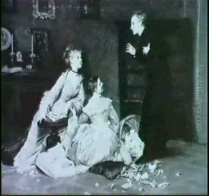 Verbotene Lekture by Johann Caspar Herterich