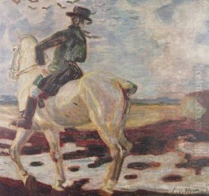 Schimmelreiter by Ludwig Von Herterich