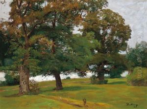 Partie In Nymphenburg by Wilhelm Jakob Hertling