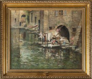 Annecy, Lavandieres Sur Le Thiou