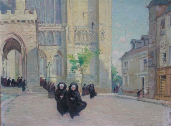 Sortie D'eglise En Bretagne - view 1