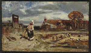 La Paysanne by Louis Adolphe Hervier