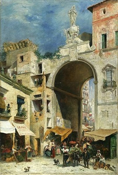 Porto Capena With Market - view 1