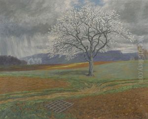 Bluhender Obstbaum by Gottfried Herzig