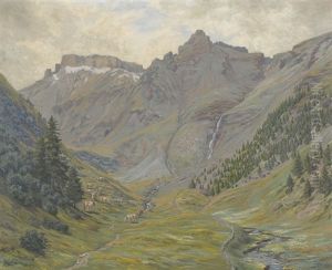 Engetal Bei Murren by Gottfried Herzig