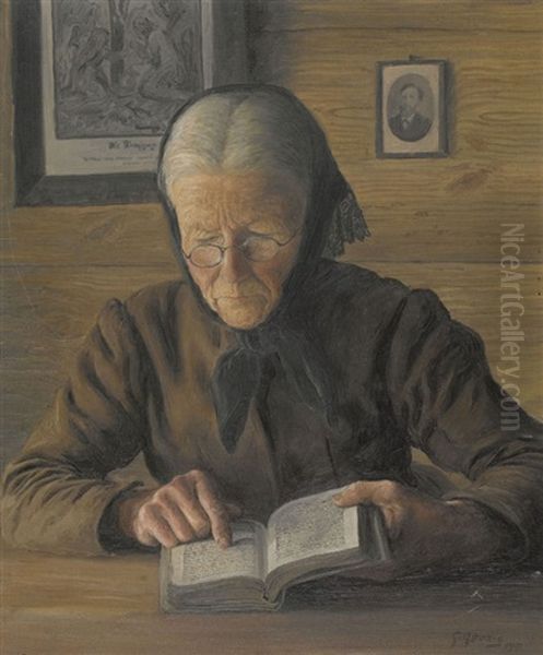 Lesende Grossmutter - view 1