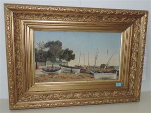 L'extremite De La Promenade De La Croisette, Cannes by Arthur Charles Henri Herzog