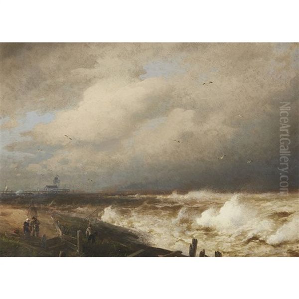 Storm On The Friesland Coast - view 1