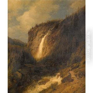 The Fall Of Hemdalen by Hermann Herzog