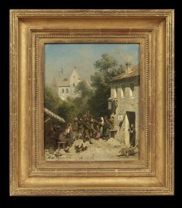 Street Musicians by Hermann Herzog