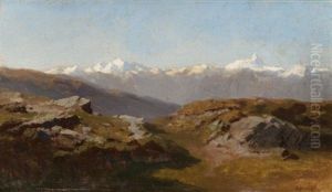 Snow-capped Peaks by Hermann Herzog