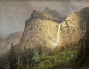 Bridal Veil Falls, Yosemite by Hermann Herzog