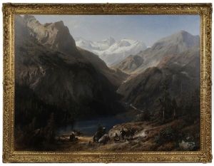 Upper Lake Of The Koenig Sea by Hermann Herzog