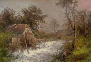The Old Mill by Hermann Herzog