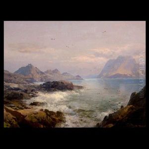 Farallon Islands, Pacific Coast by Hermann Herzog