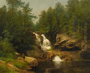 A Fisherman by Hermann Herzog