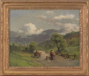 Landscape by Hermann Herzog