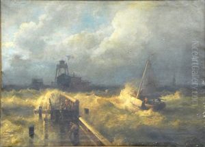 Rough Seas At The Life Saving Station