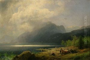 Hardangerfjord, Norway by Hermann Herzog