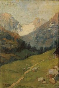 Alpine (study) by Hermann Herzog