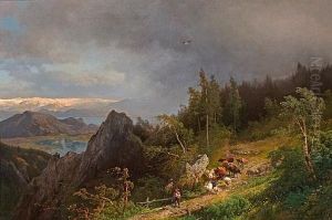 Escaping The Storm by Hermann Herzog