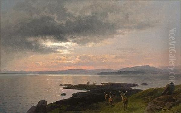 Twighlight Over A Lake - view 1
