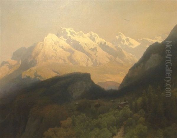 The Engelhorner Near Rosenlani Switzerland - view 1