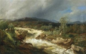 The Roaring Torrent by Hermann Herzog