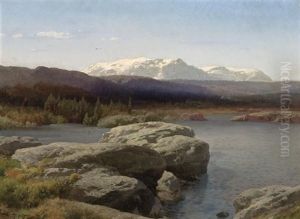 Distant Mountains by Hermann Herzog