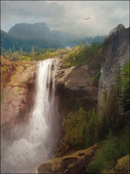 Crystal Cascade Yellowstone National Park - view 1