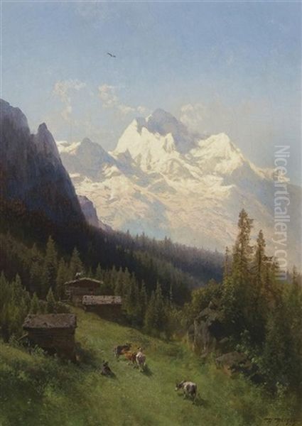 From The Bernese Oberland Switzerland - view 1