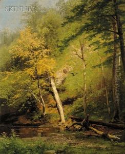 Adams Creek Near Liberty Falls by Hermann Herzog
